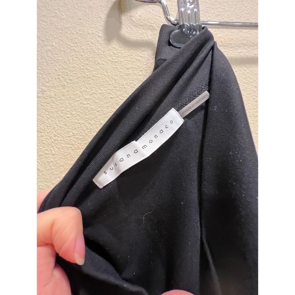 NEW Susana Monaco Midi Slit Skirt in Black Size XS REVOLVE MSRP $138 - Picture 8 of 9